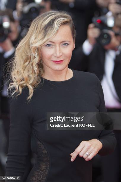 Julie Ferrier attends the Premiere of 'Inside Llewyn Davis' at The 66th Annual Cannes Film Festival on May 19, 2013 in Cannes, France.