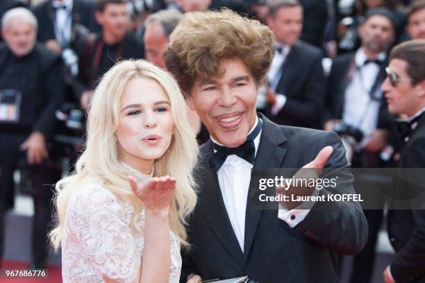 Julie Jardon and Igor Bogdanov attend the 'Twin Peaks' screening during the 70th annual Cannes Film Festival at Palais des Festivals on May 25, 2017...