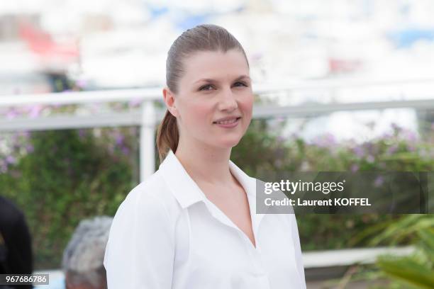 Actress Maryana Spivak attends the 'Loveless ' photocall during the 70th annual Cannes Film Festival at Palais des Festivals on May 18, 2017 in...
