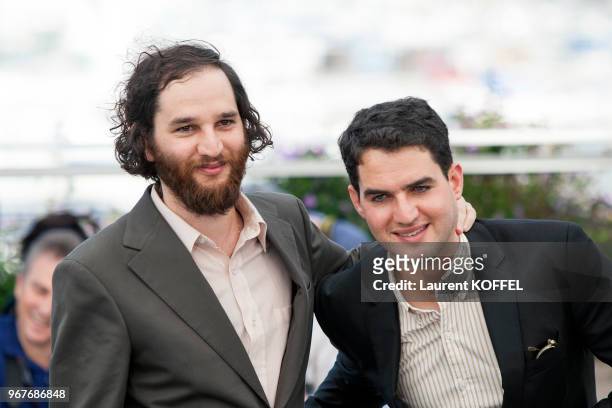 Writer, co-director Joshua Safdie and Co-director Ben Safdie attend the 'Good Time' photocall during the 70th annual Cannes Film Festival at Palais...
