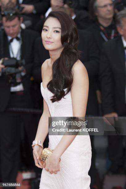 Zhang Yuqi attends 'Inside Llewyn Davis' Premiere during the 66th Annual Cannes Film Festival at Palais des Festivals on May 19, 2013 in Cannes,...