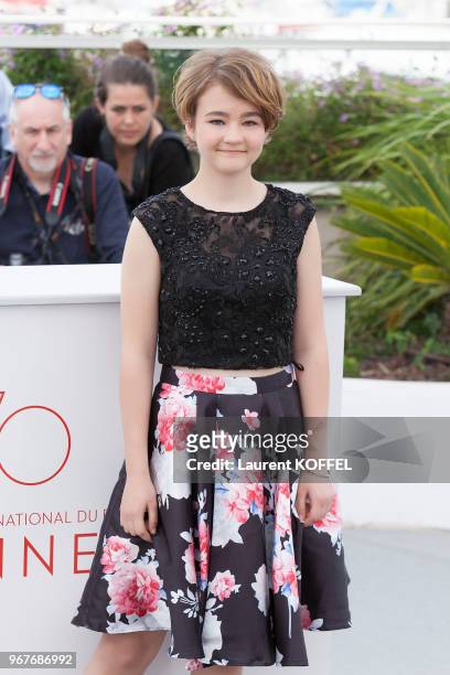 Actress Millicent Simmonds attends 'Wonderstruck' Photocall during the 70th annual Cannes Film Festival at Palais des Festivals on May 18, 2017 in...