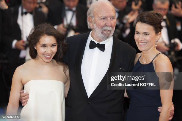 French minister of culture Aurelie Filippetti , French actor Jean-Pierre Marielle and Sophia Manousha attend the Opening Ceremony and 'The Great...