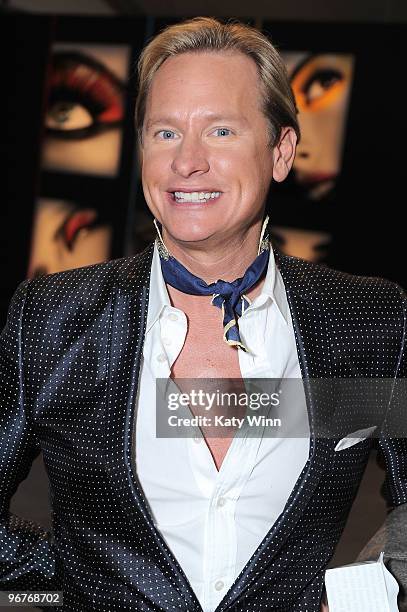 Personality Carson Kressley attends Mercedes-Benz Fashion Week at Bryant Park on February 16, 2010 in New York City.