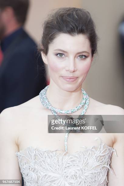 Jessica Biel attends the Premiere of 'Inside Llewyn Davis' at The 66th Annual Cannes Film Festival on May 19, 2013 in Cannes, France.