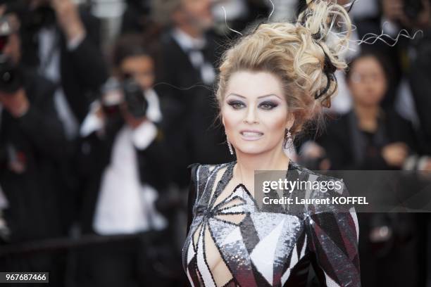 Elena Lenina attends the 'Jeune & Jolie' premiere during The 66th Annual Cannes Film Festival at the Palais des Festivals on May 16, 2013 in Cannes,...