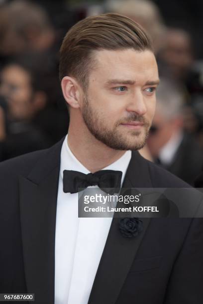 Justin Timberlake attends the Premiere of 'Inside Llewyn Davis' at The 66th Annual Cannes Film Festival on May 19, 2013 in Cannes, France.