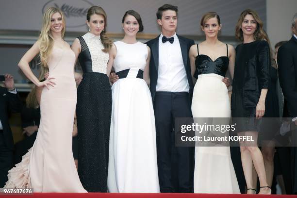 Claire Julien, Taissa Fariga, Katie Chang, Israel Broussard, Emma Watson and Sophia Coppola attend the 'Jeune & Jolie' premiere during The 66th...