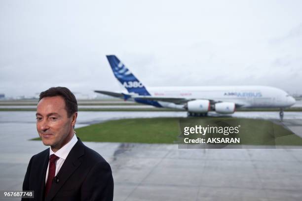 Portrait de Fabrice Bregier, Pdg d'Airbus, le 13 janvier 2014, Toulouse, France.