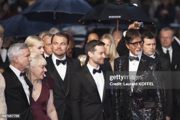 Baz Luhrmann, Catherine Martin, Elizabeth Debicki, Leonardo DiCaprio, Tobey Maguire and Amitabh Bachchan attend the Opening Ceremony and 'The Great...