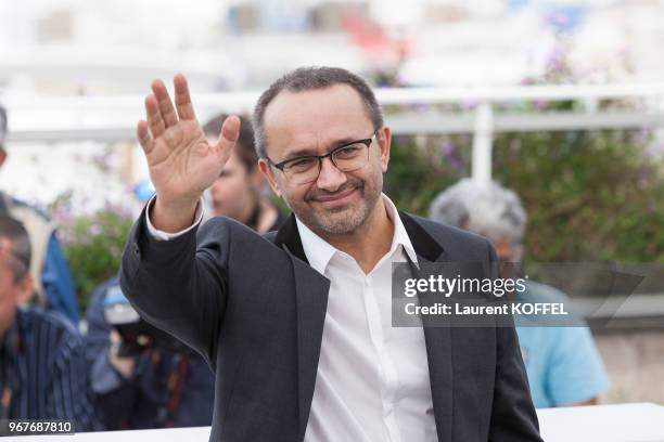 Director Andrey Zvyagintsev attends the 'Loveless ' photocall during the 70th annual Cannes Film Festival at Palais des Festivals on May 18, 2017 in...