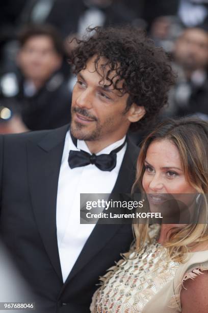 Tomer Sisley and his girlfriend attend 'Inside Llewyn Davis' Premiere during the 66th Annual Cannes Film Festival at Palais des Festivals on May 19,...