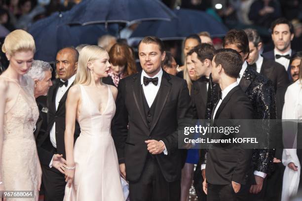 Australian actress Elizabeth Debicki, Carey Mulligan, Leonardo DiCaprio and Toby Maguire attend the Opening Ceremony and 'The Great Gatsby' Premiere...