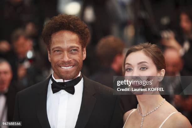 Gary Dourdan and Isabella Orsini attend 'Jimmy P. ' Premiere during the 66th Annual Cannes Film Festival at Grand Theatre Lumiere on May 18, 2013 in...