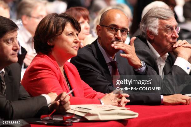 Martine Aubry and Harlem Desir Opening of the French Socialist party congress Toulouse, FRANCE - .