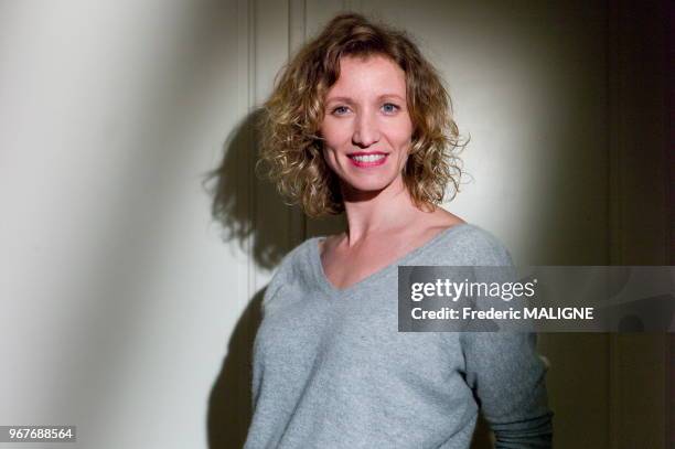 Portrait de l'actrice française Alexandra Lamy le 14 février 2014 à Toulouse, France.