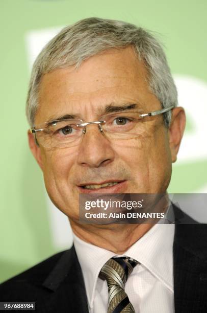 Claude Bartolone, President of the French National Assembly, participates in parliamentary days of Europe Ecologie Les Verts Party , on September 18,...