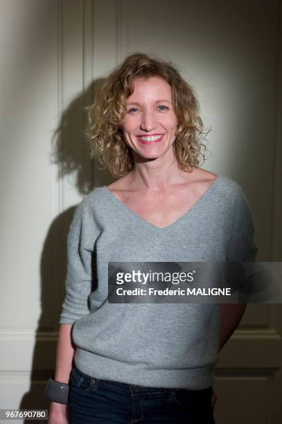 Portrait de l'actrice française Alexandra Lamy le 14 février 2014 à Toulouse, France.