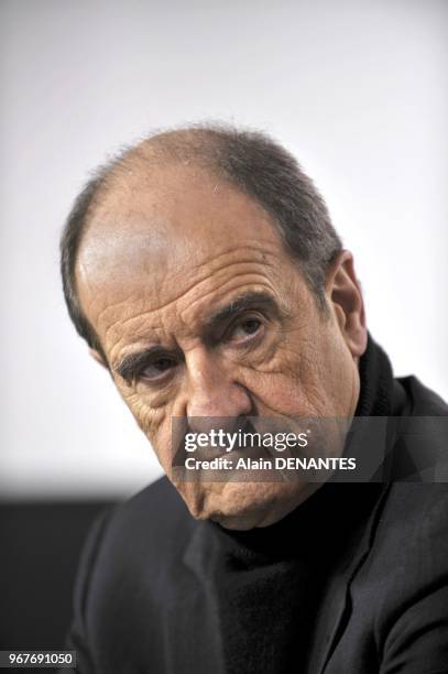 Portrait de Pierre Lescure, journaliste et homme d'affaires, ancien PDG de Canal Plus, le 29 Novembre, 2013 a Nantes, France. Il vient de se declarer...