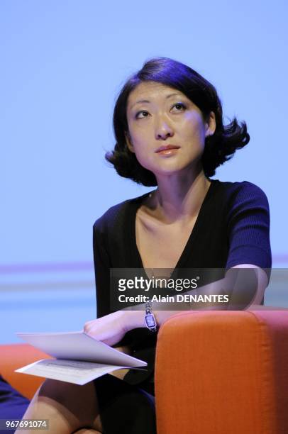 French Minister in charge of SMEs, Innovation and Digital Economy, Fleur Pellerin, attends a conference on "Web2day", an international event about...