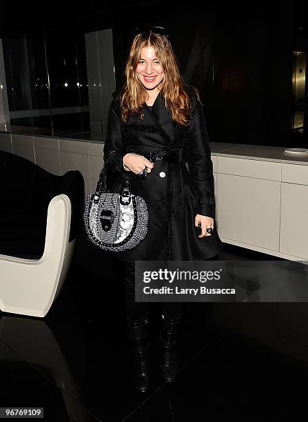 Style director Dani Stahl attends the cocktail party to celebrate the New York premiere of "Shutter Island" at Armani Ristorante on February 16, 2010...