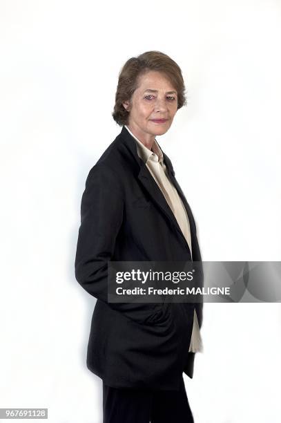 Portrait de l'actrice britannique Charlotte Rampling le 21 octobre 2013, Toulouse, France.