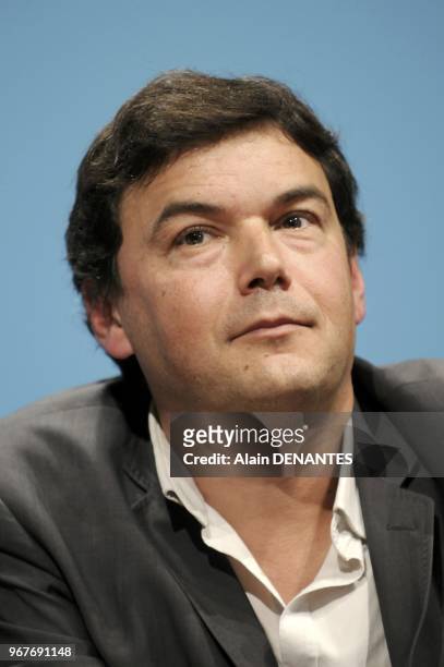 Portrait of Thomas Piketty, economist, professor and director of studies at the EHESS on January 20, 2012 in Nantes, France. Doctor of economics, he...