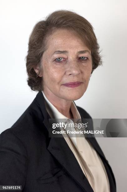 Portrait de l'actrice britannique Charlotte Rampling le 21 octobre 2013, Toulouse, France.