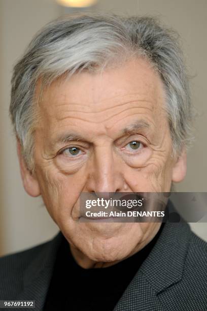 Greek-born naturalized French film director Constantin Costa Gavras session portrait on March 30, 2013 in Nantes, western France. Costa Gavras is...