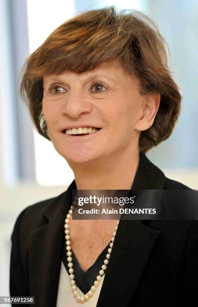 Portrait de Michele Delaunay, ministre deleguee chargee des personnes agees et de l'autonomie, lors de l'inauguration de la maison regionale de l...