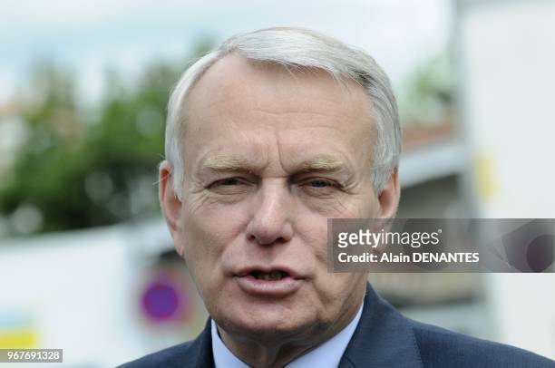 French Prime Minister vote for the 2012 second round French legislative election, on June 17, 2012 in Nantes, western France. Elections to the French...