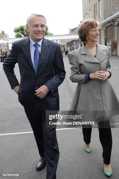 French Prime Minister vote for the 2012 second round French legislative election, on June 17, 2012 in Nantes, western France. Elections to the French...