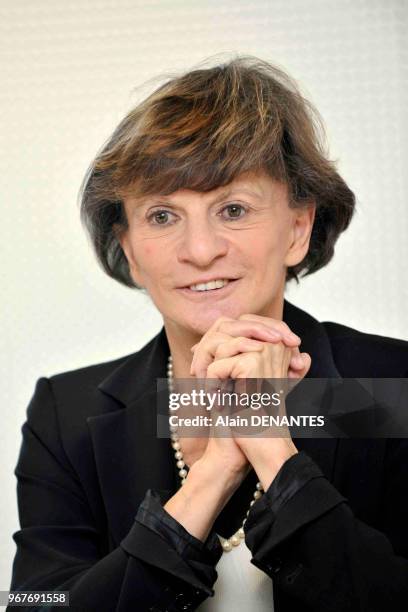 Portrait de Michele Delaunay, ministre deleguee chargee des personnes agees et de l'autonomie, lors de l'inauguration de la maison regionale de l...