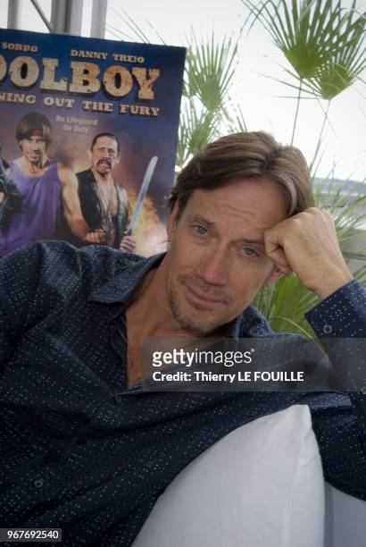 Kevin Sorbo Actor of the Movie "Poolboy" poses in a session portrait during the 64th Cannes Film Festival on May 15, 2011 at Cannes, France.