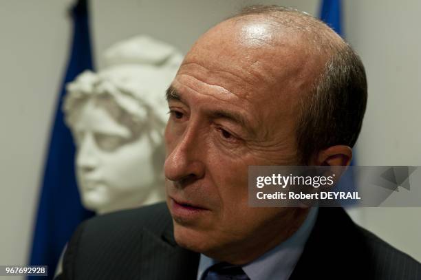 Gerard Collomb Mayor of Lyon City on February 20, 2011 in Lyon, France.