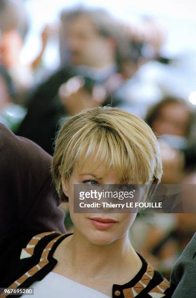 Kim Basinger at the Photo call session during the 50th Cannes Film Festival on May 15, 1997 in Cannes, France.