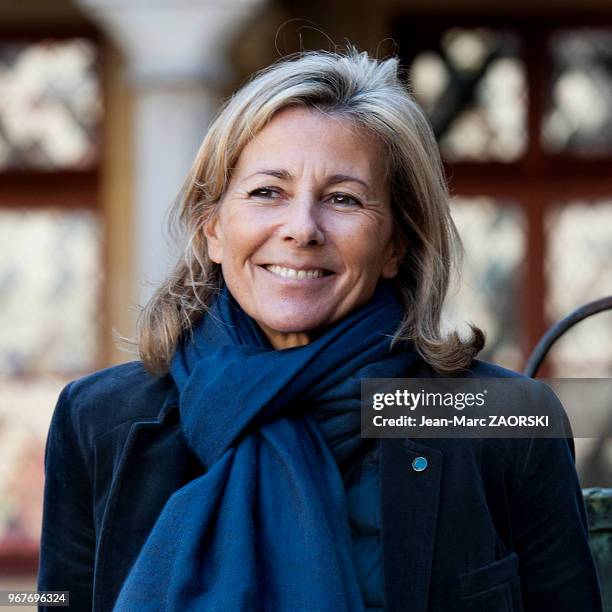 La journaliste française Claire Chazal à Beaune le 15 novembre 2015, France.