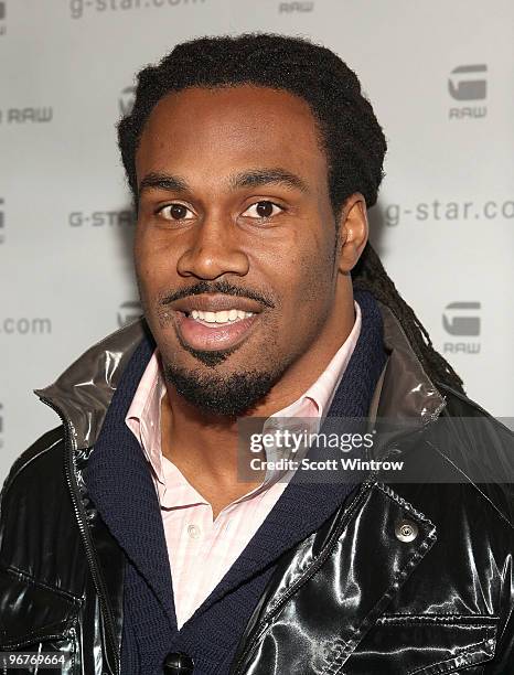 Football player Steven Jackson attends the G-Star Raw Fall/Winter 2010 fashion show at Hammerstein Ballroom on February 16, 2010 in New York City.