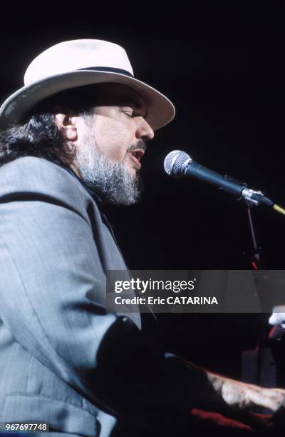 Le musicien américain, Dr John, en concert le 18 juillet 1995, France.