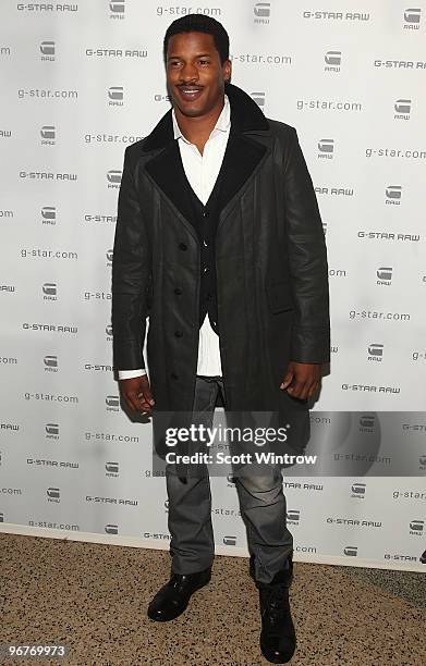 Actor Nate Parker attends the G-Star Raw Fall/Winter 2010 fashion show at Hammerstein Ballroom on February 16, 2010 in New York City.