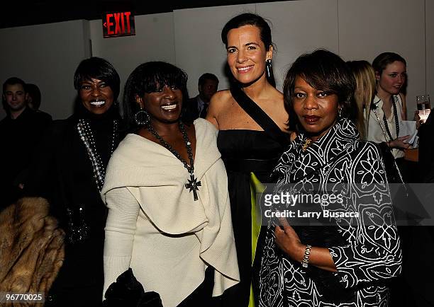 Pauletta Washington, LaTanya Richardson Jackson, Roberta Armani and actor Alfre Woodard attend the cocktail party to celebrate the New York premiere...