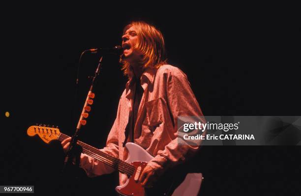 Nirvana en concert le 15 février 1984 à Toulon, France.