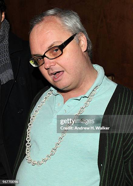 Mickey Boardman attends the Narciso Rodriguez Fall/Winter 2010 fashion show after party at The Standard Hotel on February 16, 2010 in New York City.