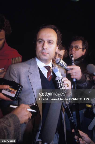 Arrivée du Dr Razah Raad au Quai d'Orsay le 15 mars 1986 à Paris, France.