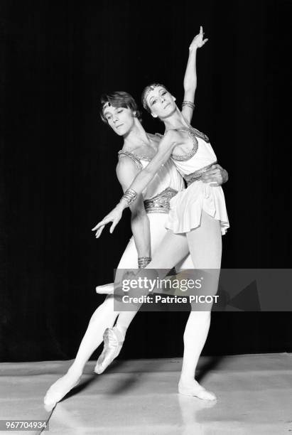 La danseuse française Noëlla Pontois le 28 février 1974 à Paris, France.