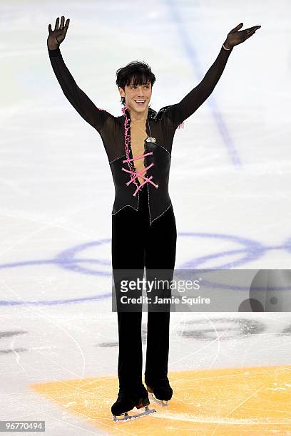 Johnny Weir of the United States competes in the men's figure skating short program on day 5 of the Vancouver 2010 Winter Olympics at the Pacific...