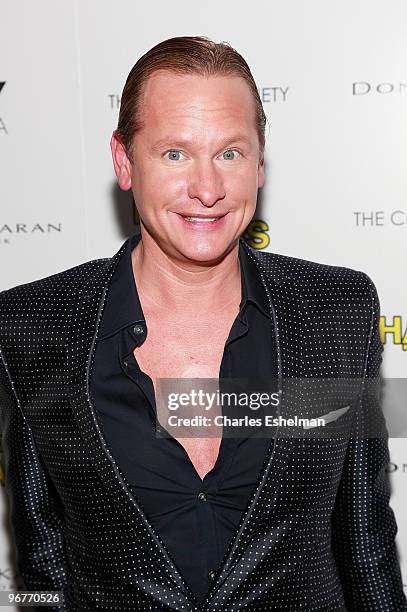 Personality Carson Kressley attends a screening of "Happy Tears" hosted by the Cinema Society and Donna Karan at The Museum of Modern Art on February...