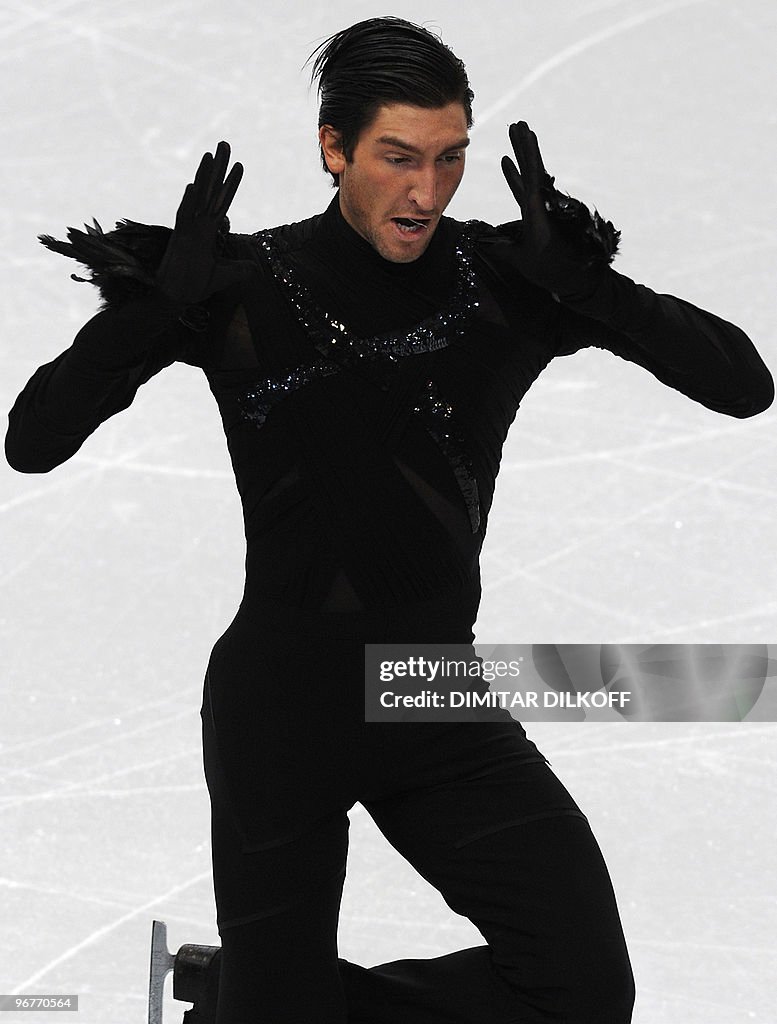 US' Evan Lysacek competes in the men's 2