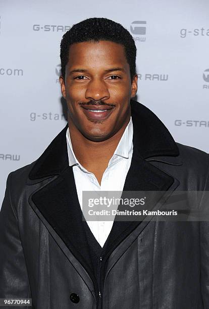 Actor Nate Parker attends the G-Star Raw Presents NY Raw Fall/Winter 2010 Collection at Hammerstein Ballroom on February 16, 2010 in New York, New...