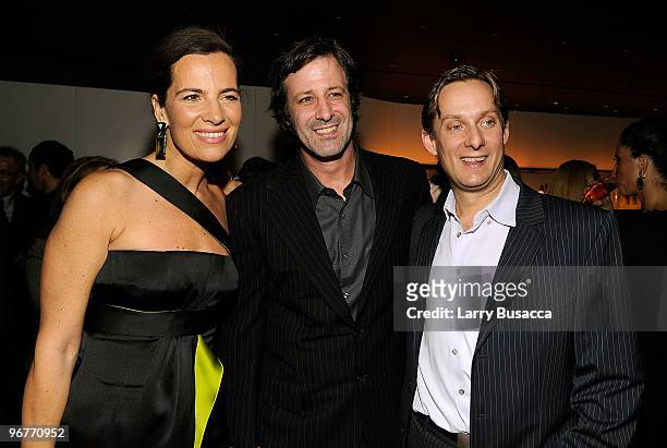 Roberta Armani and DreamYard co-executive directors Jason Duchin and Tim Lord attend the cocktail party to celebrate the New York premiere of...
